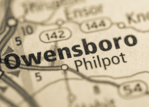 Owensboro Kentucky on map